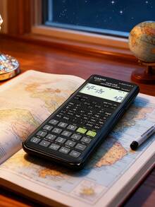 Casio 卡西欧科学功能计算器，适用于中小学生考试 - 黑色 - 查看 3
