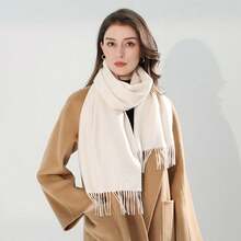 Women's Pashmina Scarf/Shawl/Long Winter Scarf - 離開 - 查看 2