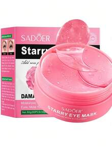 10/20/30片装黄金胶原蛋白海藻眼膜贴，7.5克/对，保湿滋润，改善眼部护理 - 金色 - 查看 5