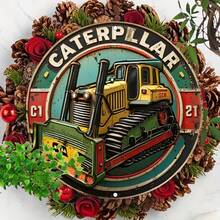 CIFbuy Vintage Caterpillar Bulldozer Metal Sign 8x8 Aluminum Wall Art Home Garage Decor Industrial Plaque Retro Construction Man Cave G - 彩色 - 查看 6