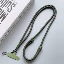 宽肩带手机挂绳项链肩带，斜挎背带，带防丢夹和缓冲垫，高端手机配件 - 彩色 - 查看 9