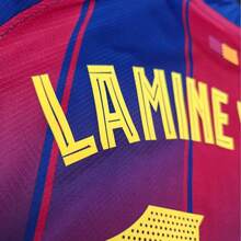 10# Lamine Y-Amal 25-26 Season HomeShort Sleeve Soccer Jersey Fans Version Red Blue Football Jersey - 藍色 - 查看 4