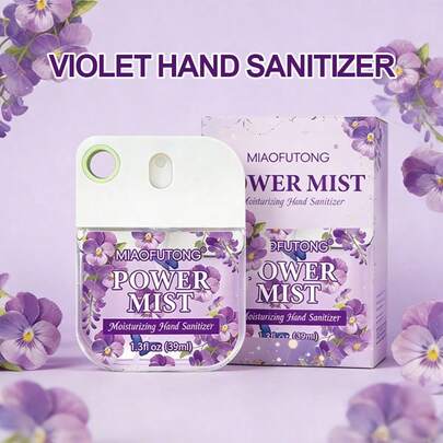 1瓶便携式薰衣草洗手液，带挂钩 - 配有旅行分装器，多用途，适合户外露营和徒步旅行，方便携带