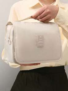 Travel Toiletry Bag, Cosmetic Storage Pouch, Hanging Cosmetic Bag, Bathroom Accessories, Portable Cosmetic Organizer Bag, Waterproof Cosmetic Bag, Bathroom Cosmetic Organizer Bag, Cosmetic Storage Bag, Cosmetic Organizer Bag, Essential For Summer Travel, Beach Travel Accessories, Travel Essential, Cruise Travel Essential, School Supplies, Bridesmaid Gift - Multicolor - View 12