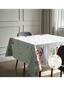 Use This Waterproof Tablecloth To Decorate And Make Your Birthday Party Unforgettable! - White - View 5