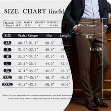 Men's Dress Pants Herringbone Vintage Plaid Classic Fit Siut Separates Slim Stylish Wool Casual Business Suit Pants - 灰色 - 查看 6