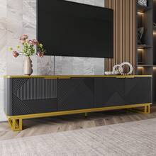 Television Stands & Entertainment Centers - Black - View 2