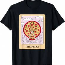 The Pizza Tarot Cards T-Shirt - Black - View 1