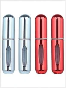 1个/2个/3个/4个/5个装 5毫升便携式迷你香水可填充喷雾瓶，配有香水泵头，适合旅行和户外使用