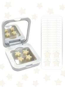 60pcs/Box Cute Star Stickers - Face Stickers, Alcohol-Free, Fragrance-Free, Gentle On Skin, Easy To Apply, Waterproof, Ideal For Party Decorations, Face Stickers, Decorative Stickers, Comes With Makeup Mirror, Suitable For Makeup, Room Decor, Vanity, Travel, Bedroom, Makeup Accessories, Essential For Photo Shoots, Face Painting, Suitable For Various Gatherings, Parties And Entertainment Activities - Multicolor - View 13