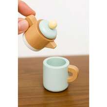 NEW Juego de Té de Madera para s Set de Juego de rol de 10 Piezas con Tetera Tazas Platos y Cucharas Juguete Educativo Infantil para Regalo 2-5 Años 22 cm - como en la foto - Ver 4