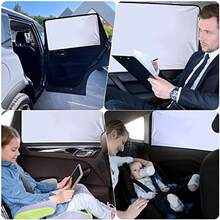 WD&CD 2 PCS Protector Solar Lateral para Coche, Parasol Coche con proteccin UV 78 x 50 cm, Parasoles Magntico para Ventana Lateral del Coche, Proteccin del Sol y el Calor y Privacidad Proteccin - ventana lateral trasera - Ver 8