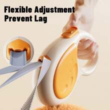 Retractable Whale Shaped Pet Leash - Light Grey - View 5