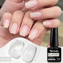 6pcs 7ml Nude Pink Jelly Crystal Gel Nail Polish Set Acrylic Translucent Nude With Sheer Ice Clear Effect Nail Glue Spring Summer Semi Permanent UV Gel Varnish Diy French Manicure Nail Art For Home Salon Gift For Women - 彩色 - 查看 2