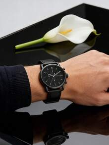 Fossil Reloj de pulsera de cuarzo para hombre, multifuncional de negocios y moda, modelo FS5504 - Negro - Ver 2