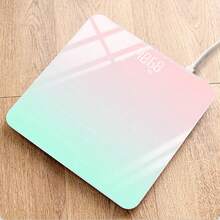 Bascula Digital Corporal,Báscula De Peso De Baño Con Pantalla Led Y Vidrio Templado,Digitales Scale Automático Del Cuerpo,Escala Pesa De Personal 180kg,Negro Balanza Para Familia,Cocina,Baño - Multicolor - Ver 6