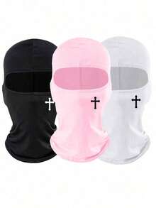 1pc/2pcs Unisex Balaclava Ski Mask, Windproof Face Cover For Cycling, Skiing, Outdoor Activities, Daily Use - Multicolor - View 1