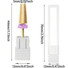 1pc Multi-Functional Tungsten Carbide Nail Drill Bit, One-Piece Design, Suitable For Long-Term Removal Of Gel Nail Polish, Also Applicable For Foot, Hand And Nail Care