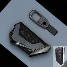 Zinc Alloy Car Remote Key Case Cover Shell Fob For VW Golf 8 MK8 Gti R Octavia 3 Button Smart Key Protecto - Metal Casing - View 2