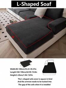 1 tấm bọc ghế sofa co giãn, chống trượt, phủ toàn bộ bề mặt, dùng được cả bốn mùa, chất liệu vải dày dặn, có thể giặt máy, chống bụi, thân thiện với thú cưng, trang trí cho phòng ngủ, văn phòng, phòng khách, phù hợp với ghế sofa hình chữ L và ghế sofa 1/2/3/4 chỗ ngồi. - Màu xám đen - Xem 19
