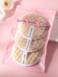 3pcs Reusable Makeup Remover Pads | Soft Washable Microfiber Cloth | Gentle Cleansing Pads For Face And Eyes - Multicolor - View 13