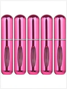 1个/2个/3个/4个/5个装 5毫升便携式迷你香水可填充喷雾瓶，配有香水泵头，适合旅行和户外使用