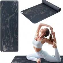 - Alfombrilla de Yoga de Agarre seco, 5 mm de Grosor, Antideslizante, para Ejercicios y Ejercicios de Fitness estndar o Caliente, Pilates, y Entrenamientos en el Piso, Soporte Acolchado, Capa - camuflaje - Ver 2