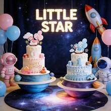 摇摇马蛋糕装饰摆件，性别揭晓蛋糕装饰摆件，人偶蛋糕装饰摆件，男孩或女孩迎婴派对用品，小熊主题派对装饰，适用于性别揭晓派对、欢迎派对、生日派对、迎婴派对、婚礼、周年纪念日等各种场合。让这匹可爱的小马蛋糕装饰摆件陪伴您度过快乐的一天。 - 彩色 - 查看 12