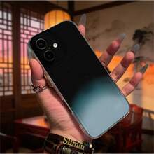 Funda TPU Transparente Cute Cartoon Anime Diseño Original Corazón Estrella Conejo Oso Gato Para el  17 16 15 14 13 12 11 X XS Pro Max 8 7 6 Plus SE caso marco suave - transparente - Ver 6
