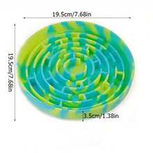 Maze Design Dog Slow Feeder Bowl, With Suction Cup, Suitable For Dogs And Cats Slow Feeding, Pet Anti-Choke Lick Bowl