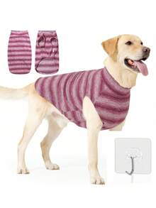 Classic Cable Knit Turtleneck Sweater, Warm Knitted Dog/Cat Coat For Small, Medium And Large Pets, Winter Pet Outerwear