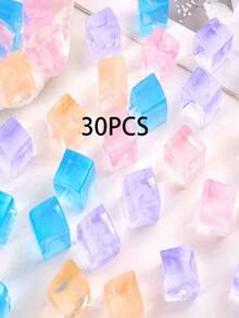 2/4/6/8/10/15/20/25/30个装果冻方块套装，橡胶材质，成人新奇玩具，适合万圣节、生日礼物、礼品袋填充物 - 彩色 - 查看 11