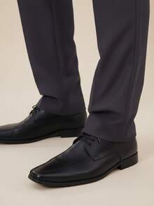 Men's 2-Piece Set - Men's Tailored Slim Fit Executive Polyester Dress Pants, Classic Formal, Lightweight And Stylish. - 白色和深灰色 - 查看 6