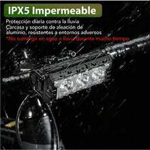 Luces para bicicleta, luz calida y fria para manubrio de bicicleta, luz para iluminar el camino - Chica - Ver 3