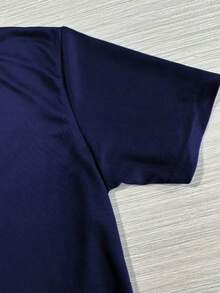 Argentina Men's T-Shirt, Printed Cotton Shirt, Casual Fashion, Premium Knit Blouse, Argentina National Team, World Cup, Sport - 藏蓝色 - 查看 3