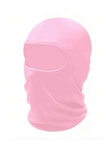 Bộ 2 chiếc/1 chiếc mặt nạ trượt tuyết màu hồng, mặt nạ trùm đầu nhẹ, chống tia UV dành cho nam và nữ, thích hợp cho bóng đá, xe máy. - A - Xem 2