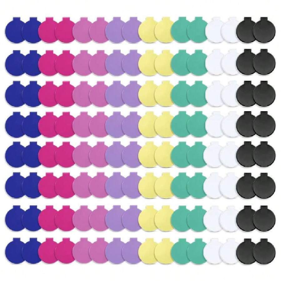 Compact Mirror Bulk, Pocket Small Mini Folding Mirrors For Purse, 200 Packs (8 Colors),39799247 - Màu tím Violet - Xem 1