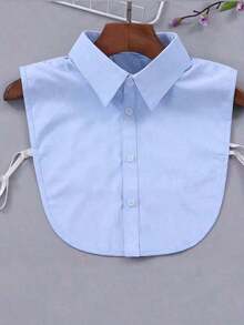 Chic Detachable Striped Collar Vest For Women - Pointed Lapel, Anti-Slip Design, Versatile Decor, Perfect For All Seasons, Machine Washable Polyester Knit With Built-In Chest Pad For Dress For Christmas Decor - Nhiều màu - Xem 9