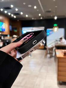 Estuche para teléfono  Silhouettes Compatible con estuches para teléfonos   17  16 Pro Max  15 Pro Max  13 y  12 Estuche para teléfono de TPU de cobertura total a prueba de golpes Una gran opción para familiares, amigos, amantes, novios/novias y regalos de San Valentín - Negro - Ver 5