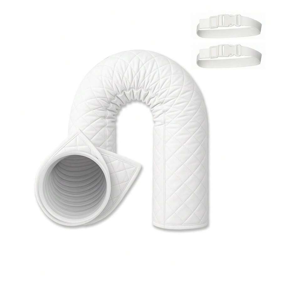 Portable Insulating Sleeve For Air Conditioning Hose - Compatible With 5 To 5.9 Inch Hoses, Includes Fasteners
