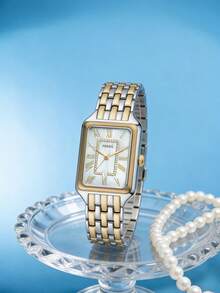 Fossil Raquel 三指针日期双色不锈钢手表 ES5305 - 白色 - 查看 7