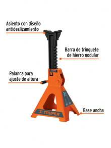 2-Piece Car Tower, 3-Ton Load Capacity, 29cm-43cm Height, Orange Color - Orange - View 2