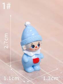 8件套可爱精灵桌面摆件：精美的房间装饰和微景观创意配件，愿这套可爱的摆件为您的书桌、办公室或家居空间带来欢乐和日常小确幸，营造温馨的生活氛围。 - 彩色 - 查看 4