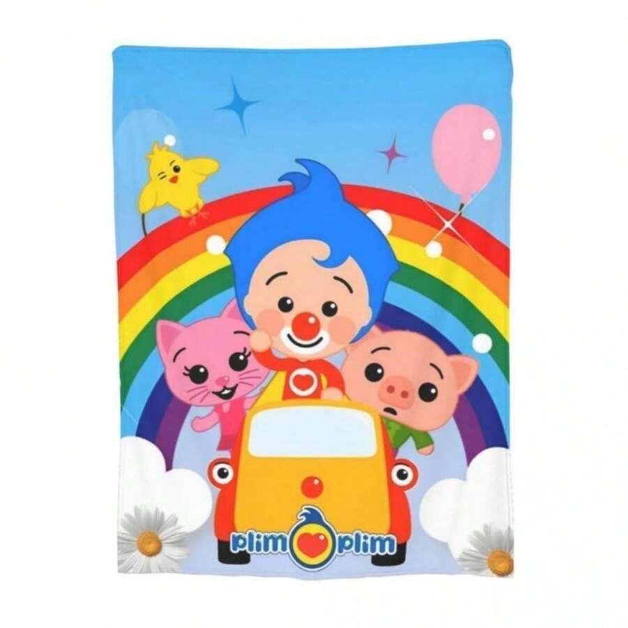 Soft Funny Throw Blanket Super Plim Plim Premium Flannel Fleece Lightweight Blanket Warm Plush Blankets All Season Use - 3 - 查看 1