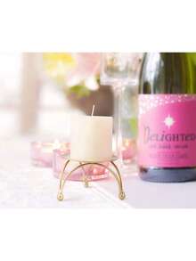 2pcs Set Small Iron Candle Holders, Minimalist Metal Candle Stand, Suitable For LED Candles And Regular Candles, Cylindrical Candle Holders, Candle Decor, Candle Plate, Suitable For Dining Table, Wedding And Spa Settings - Multicolor - View 8