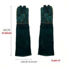 1 Pair Durable Dog Training & Bathing Gloves, Synthetic Fiber Animal Handling Protective Gloves With Anti-Bite Design, Suitable For Pet Owners, Battery-Free - Multicolor - View 8