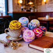 1卷多色冰棒色毛线,柔软粗线,适合DIY钩编,可用于制作手工毯子、围巾、帽子、靠垫或其他家居装饰品。 - 彩色 - 查看 5