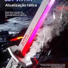 Large 80cm Samurai Katana Sword With RGB LED, Spark And Smoke, Illuminated  - Covei Toys - Xám - Xem 5