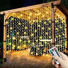 1pc 8 Modes USB Powered Atmosphere Light String, Decoration For New Year, Valentine's Day, Wedding, Bedroom, Birthday, Holiday Party, Indoor Window (Remote Control Batteries Not Included) - USB Curtain Light - View 7