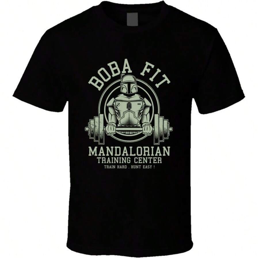 Boba Fit Mandalorian Training Center Fan T-Shirt - màu đen - Xem 1